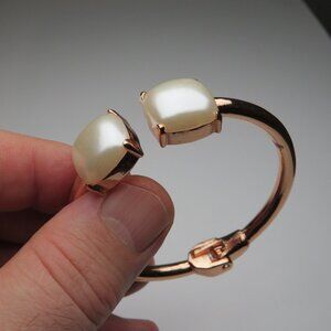 14k Pearl Bangle Bracelet